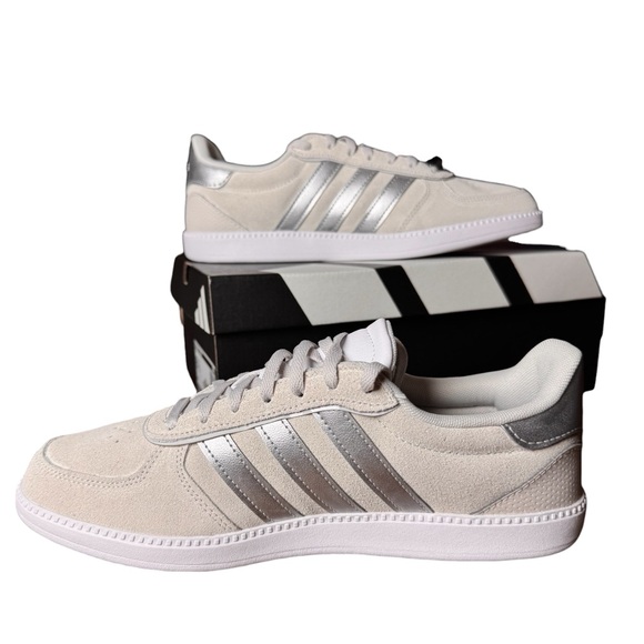 Adidas Breaknet Sleek Cream Suede Sneakers Women 8.5 NWT Box - Picture 9 of 14